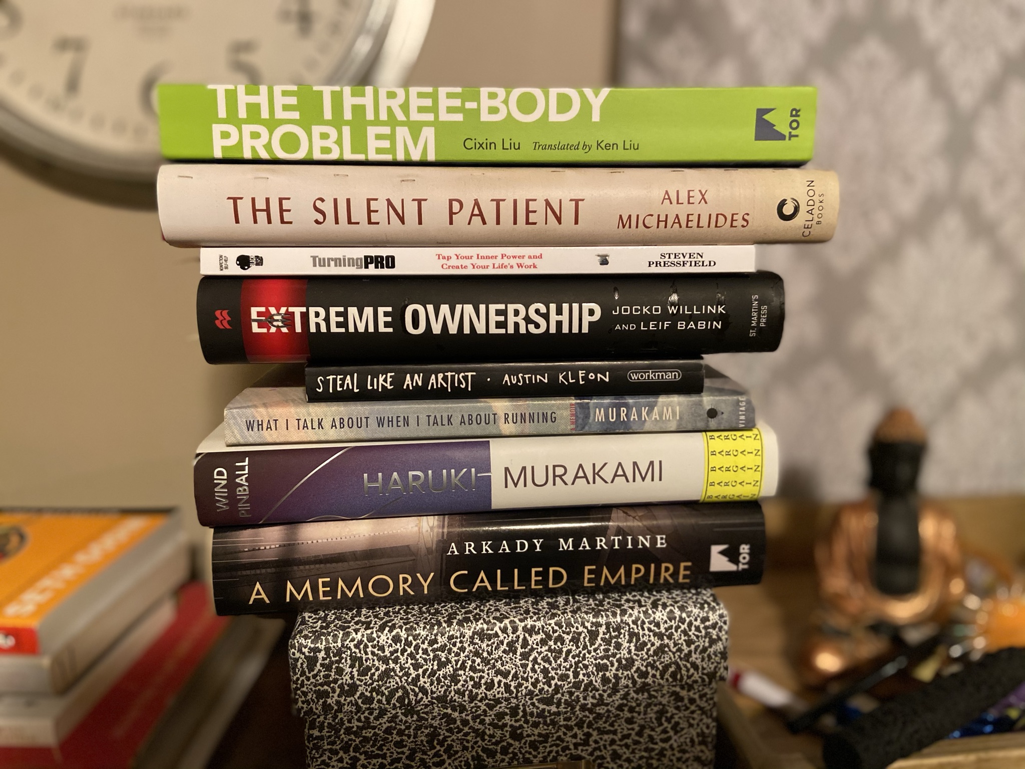 A stack of books I've read recently